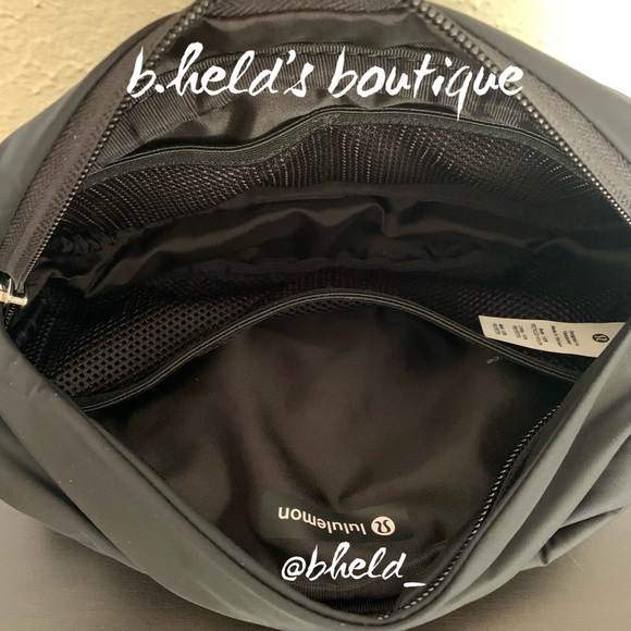 lululemon Wunderlust Belt Bag in Black Neutral w/Silver Zipper One Size New NWT - Picture 15 of 16
